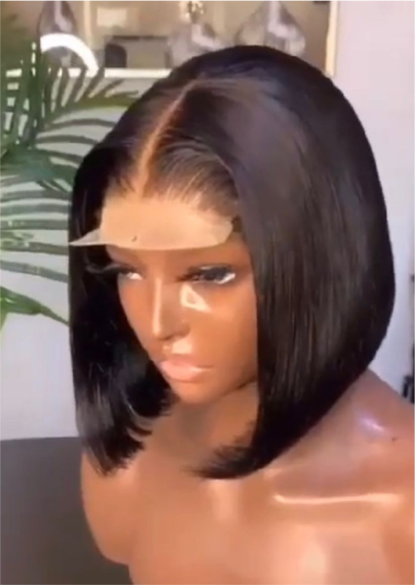 10 inches bob wig 4by4 closure wig