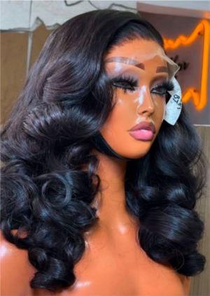 16 inches Vietnam bounce 5by5 closure wig