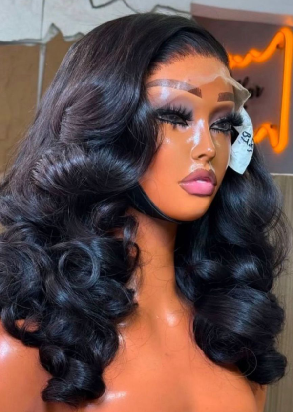 16 inches Vietnam bounce 5by5 closure wig