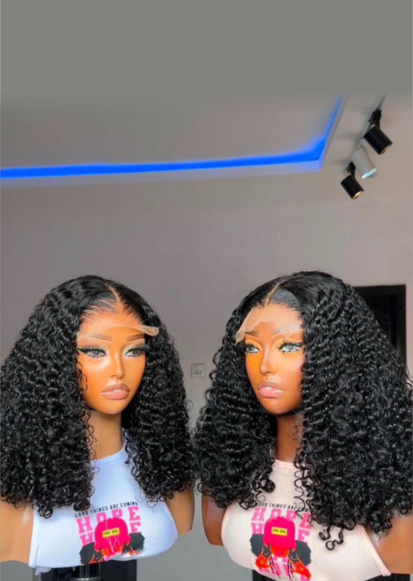 16 inches factory pixie 5by5 closure wig