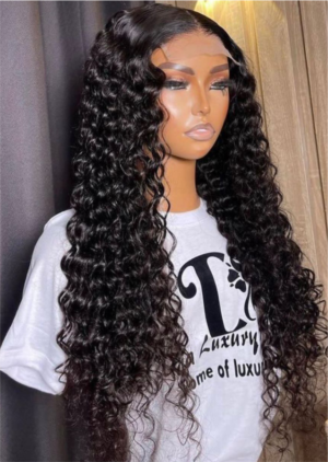 24 inches jerrycurl 4by4 closure wig
