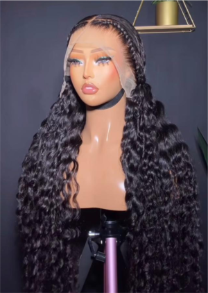 30 inches raw deepwave 13-4 frontal wig 28 & 30 inches raw deepwave full frontal / closure wig
