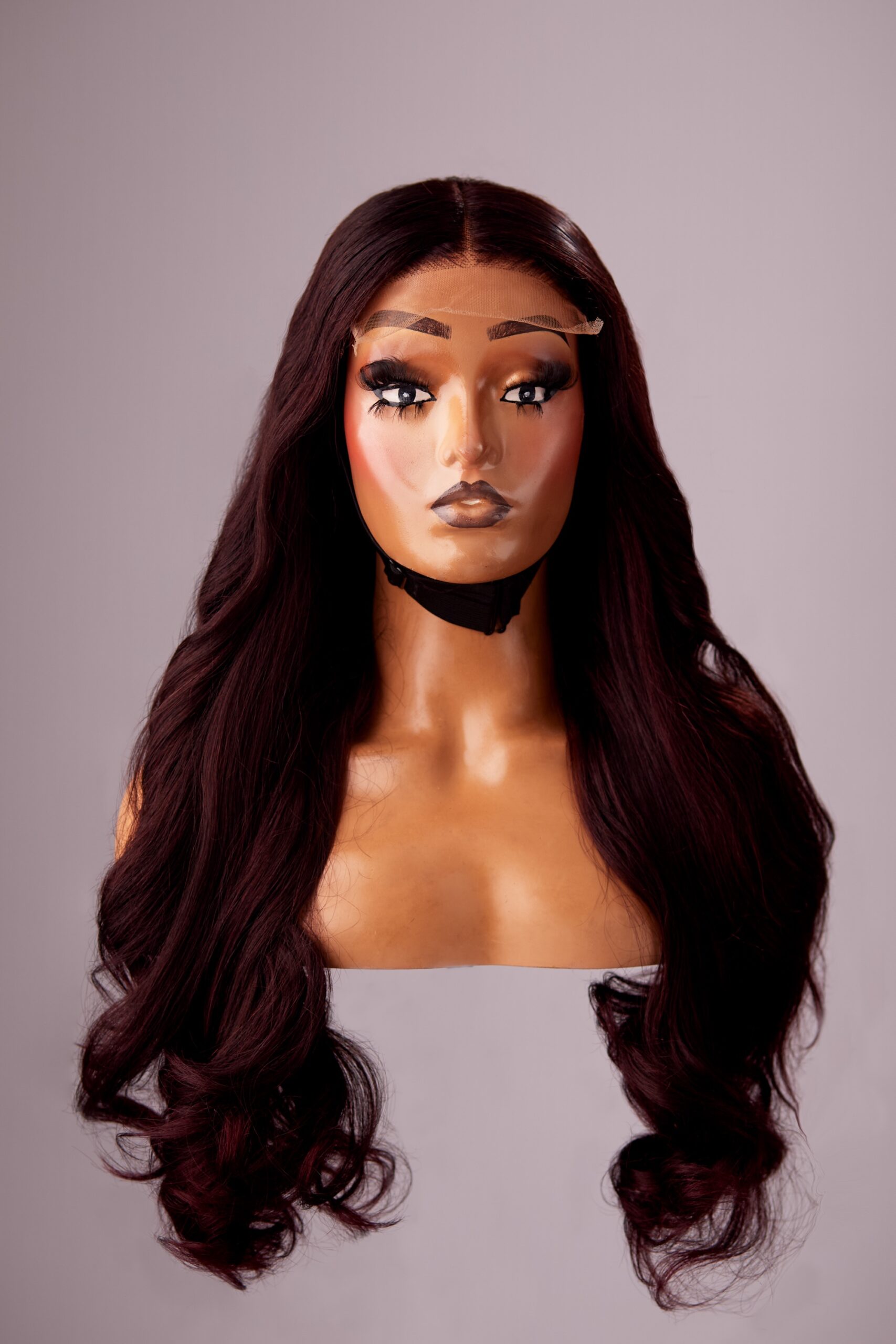 24 inches raw wavy 5by5 closure wigs 350g