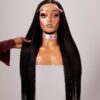26 inches bonestraight 5by5 closure wig
