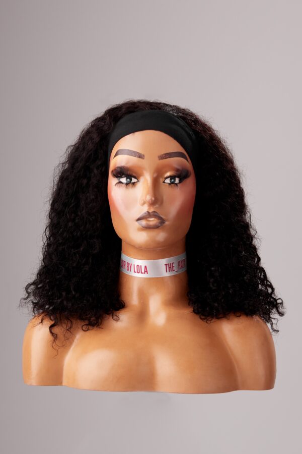 14 inches Curly headband wig
