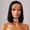 10 inches bonestraight 5by5 closure wig