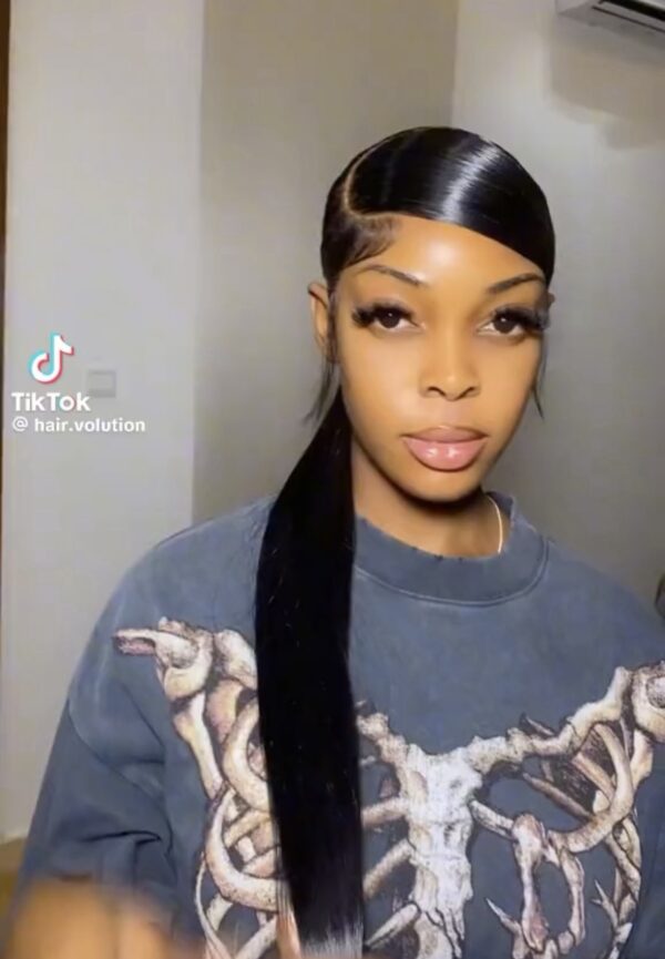 Frontal and ponytail combo
