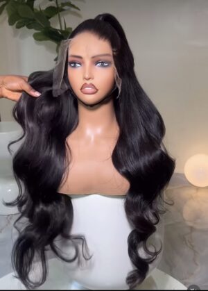 26 inches raw wavy full frontal