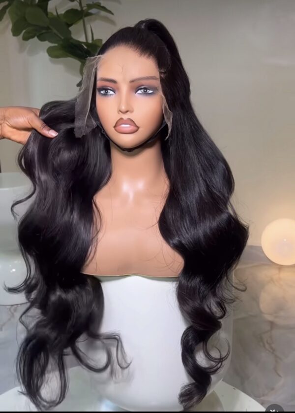 26 inches raw wavy full frontal