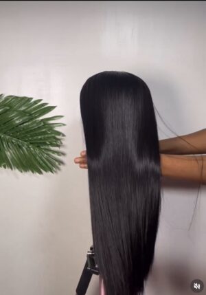 20 inches bonestraight closure wig