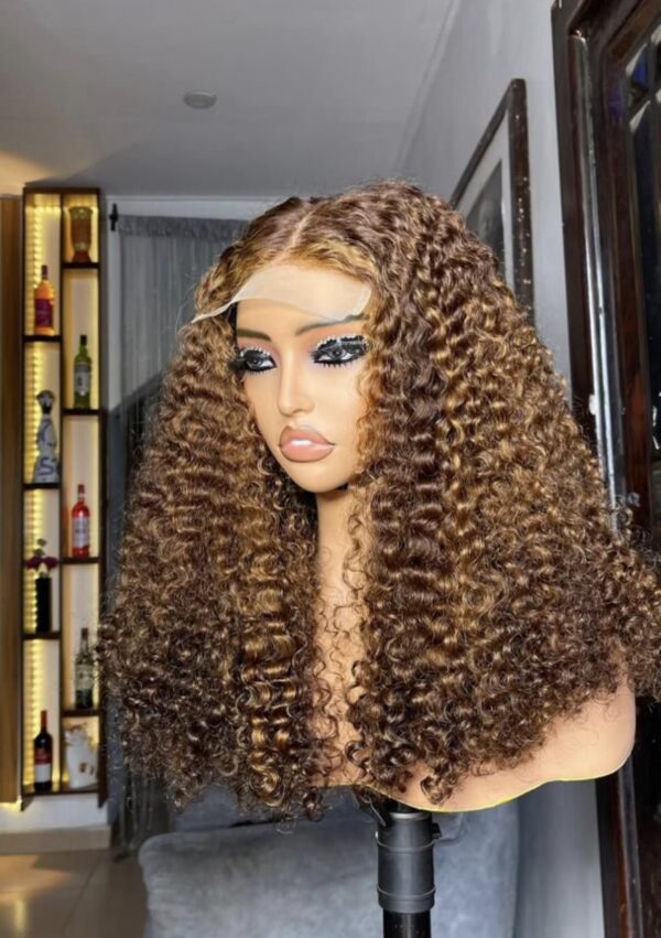 16 inches Piano factory pixie curl 5by5 closure wig