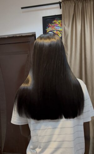 18 inches bonestraight 2by4 & 5by5 closure wig