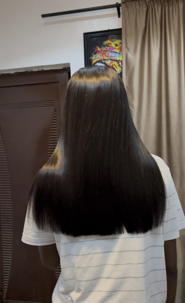 18 inches bonestraight 2by4 & 5by5 closure wig