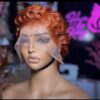 Full frontal pixie cut wig