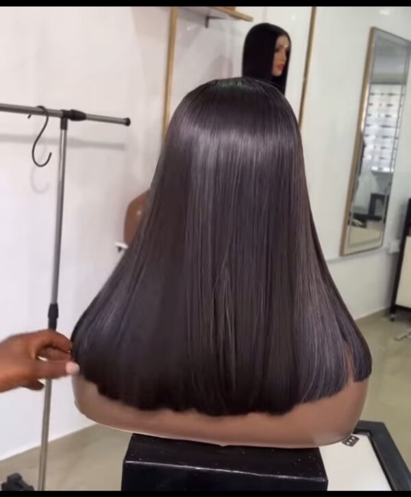 14 inches Sdd bonestraight 5by5 closure wig