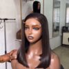 14 inches Sdd bonestraight 5by5 closure wig