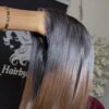 10 inches Sdd two toned bonestraight 5by5 closure wig