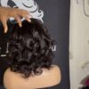 12 inches headband bounce wig