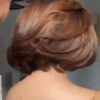 Full frontal layered bob wig