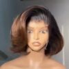 Full frontal layered bob wig